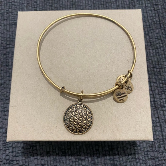 ALEX & ANI Bracelet EPCOT Spaceship Earth Gold WDW - Picture 1 of 4
